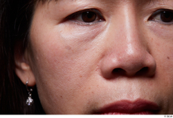 Eye Face Mouth Nose Cheek Ear Skin Woman Asian Slim Studio photo references
